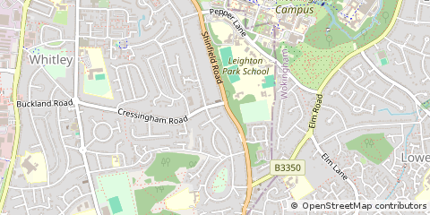 Map of Reading, Berkshire