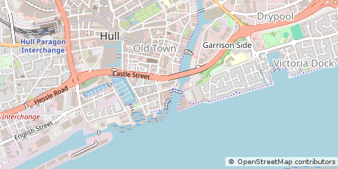 Map of Hull, East Yorkshire