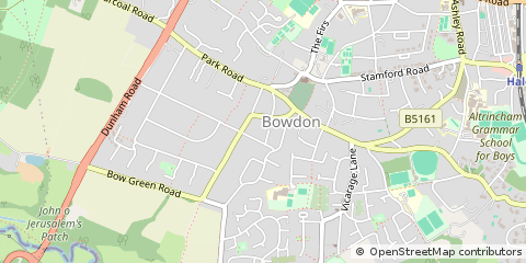 Map of Altrincham