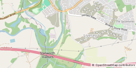 Map of Blackburn, Lancashire