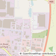 Map of Darlington, County Durham