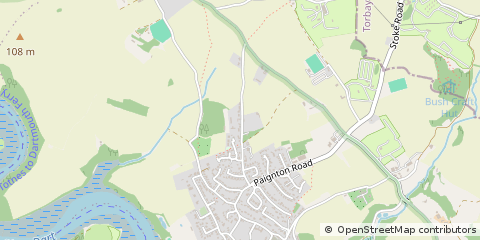 Map of Stoke Gabriel, Devon