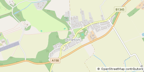 Map of Dirleton, East Lothian