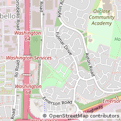 Map of Washington, Tyne and Wear