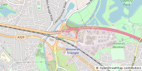 Map of Wokingham, Berkshire