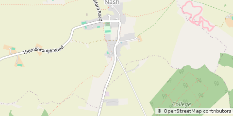 Map of Nash, Buckinghamshire