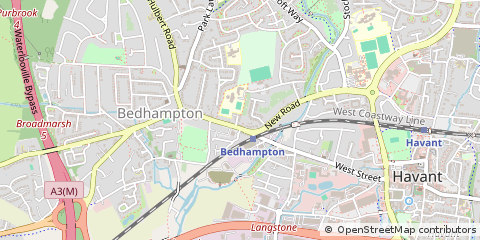 Map of Havant, Hampshire
