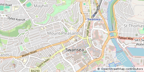 Map of Swansea