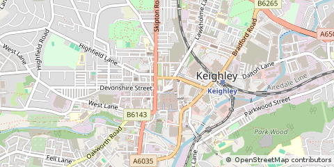 Map of West Yorkshire