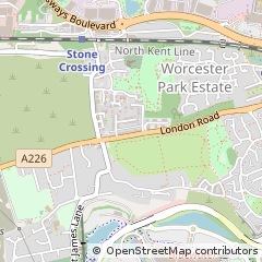 Map of Dartford, Kent