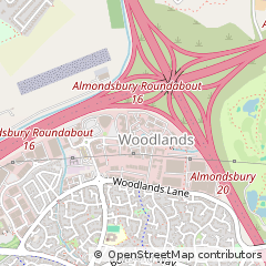 Map of Almondsbury, Bristol