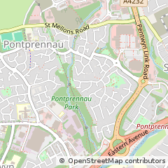 Map of Cardiff