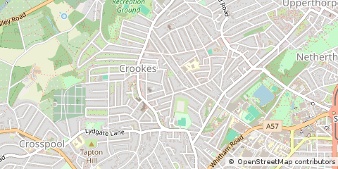 Map of Sheffield