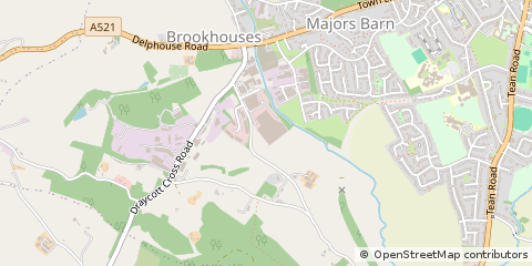 Map of Stoke on Trent, Staffordshire
