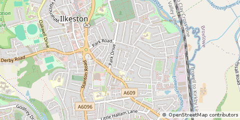 Map of Ilkeston, Derbyshire