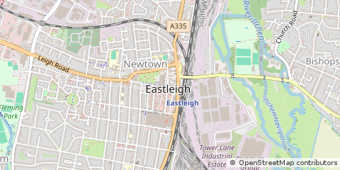 Map of Eastleigh, Hampshire