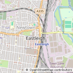 Map of Eastleigh, Hampshire