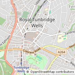 Map of Tunbridge Wells, Kent