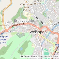 Map of Welshpool, Powys