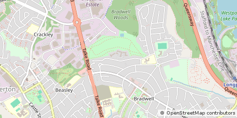 Map of Newcastle Under Lyme, Staffordshire