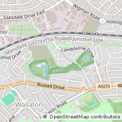 Map of Nottingham