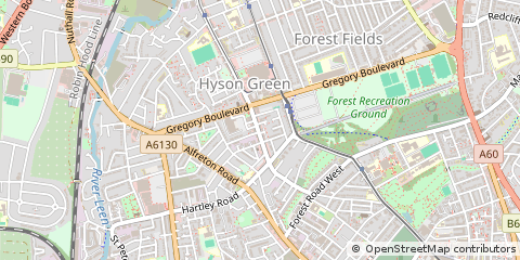 Map of Nottingham