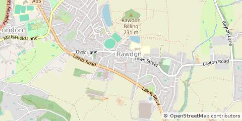 Map of Leeds, Yorkshire
