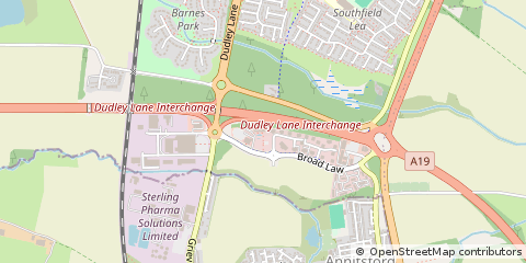 Map of Cramlington, Northumberland