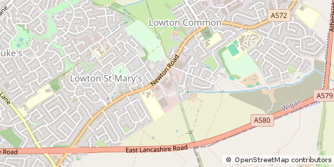 Map of Warrington
