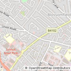 Map of Solihull