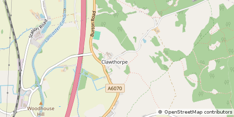 Map of Carnforth, Lancs