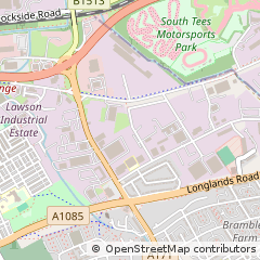 Map of Middlesbrough, Teesside