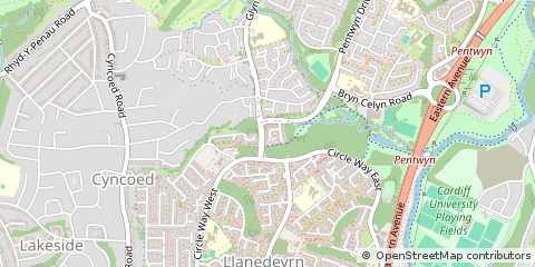 Map of Cardiff