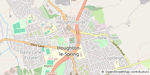 Map of Houghton LE Spring