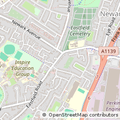Map of Peterborough, Cambridgeshire