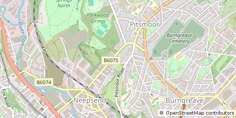Map of Sheffield