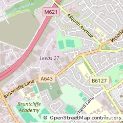 Map of Leeds, West Yorkshire