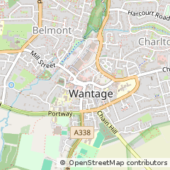 Map of Wantage, Oxfordshire