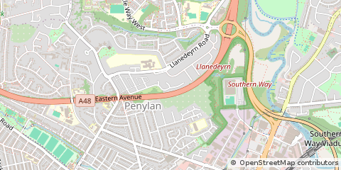 Map of Cardiff