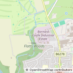 Map of Barnard Castle, County Durham