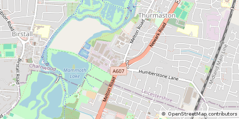 Map of Leicester