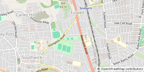 Map of Sunderland