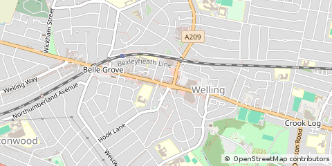Map of Welling, Kent