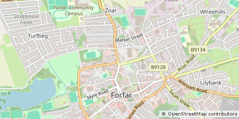 Map of Forfar