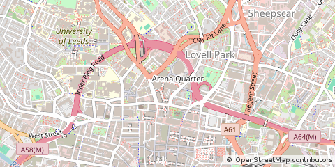 Map of Leeds