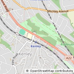 Map of Surrey