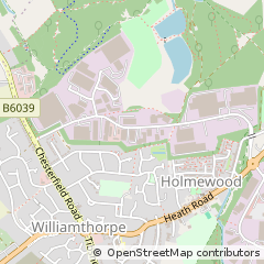 Map of Chesterfield, Derbyshire
