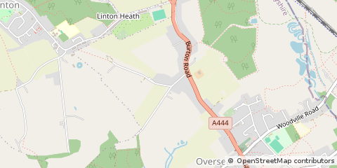 Map of Swadlincote, Derbyshire