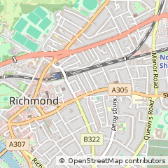Map of Richmond, Surrey