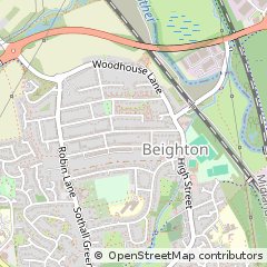 Map of Sheffield, South Yorkshire